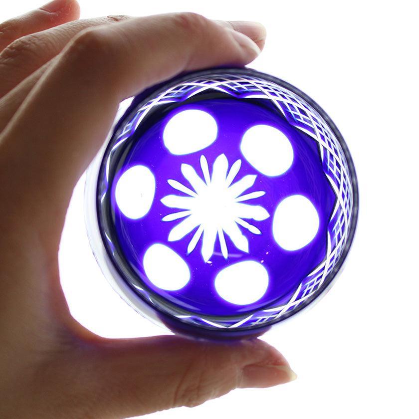 【江戸切子】重ね矢来 丸ぐいのみペア