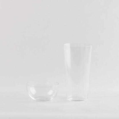 【江戸硝子】うすはり タンブラーL&柿ピー小鉢セット 木箱入
