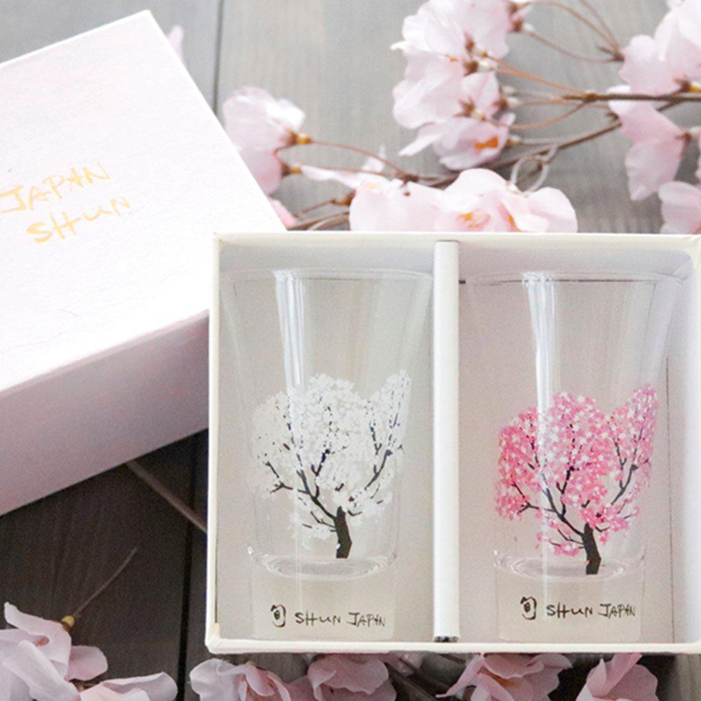 【天開グラス2点セット】冷感 桜 | 丸モ高木陶器
