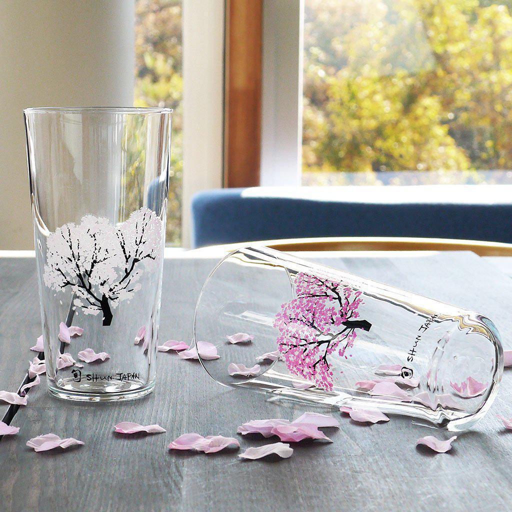 【タンブラーグラス2点セット】冷感 桜 | 丸モ高木陶器