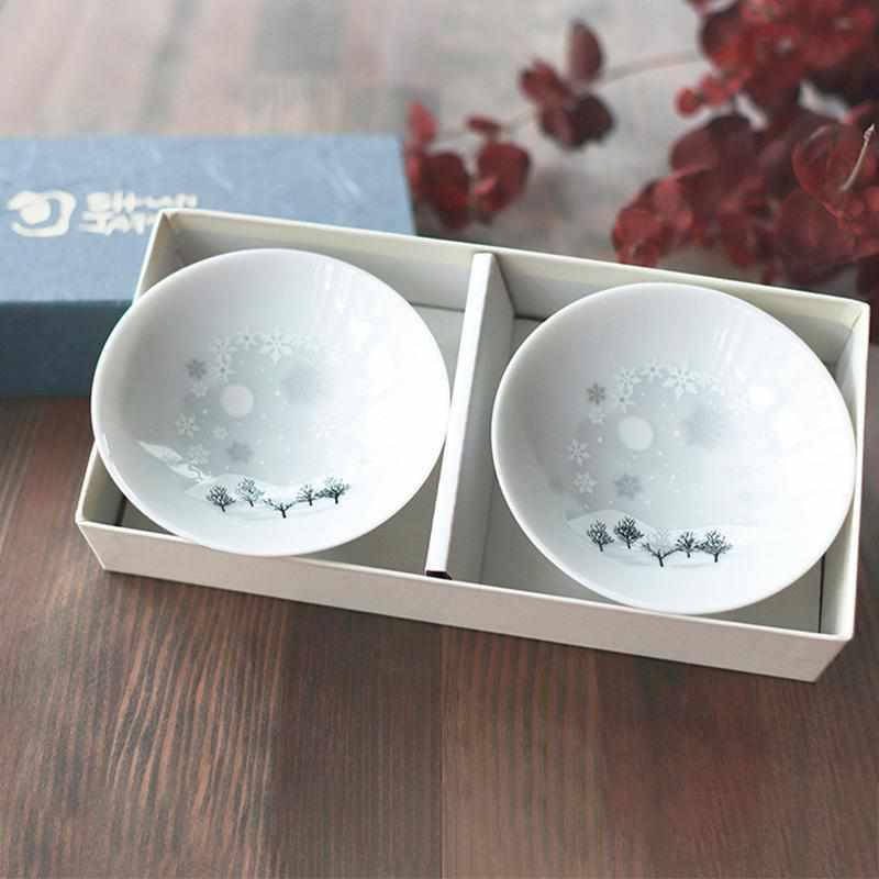 【平盃2点セット】冷感 雪結晶 | 美濃焼 | 丸モ高木陶器