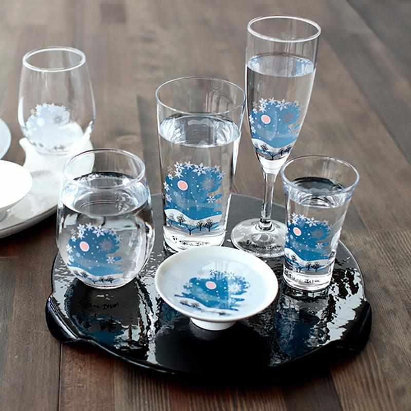 冷感雪花圖案 玻璃杯