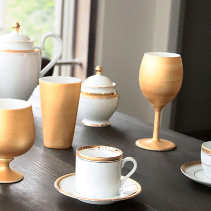 【ワインカップ】Gold Wine 陶Glass (Slim) | 美濃焼 | 丸モ高木陶器