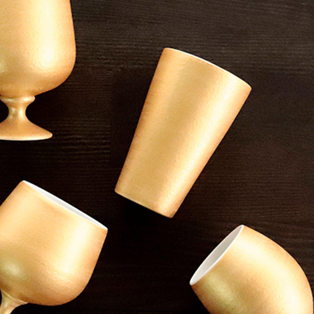 【タンブラー】Gold Tumbler 陶Glass | 美濃焼 | 丸モ高木陶器
