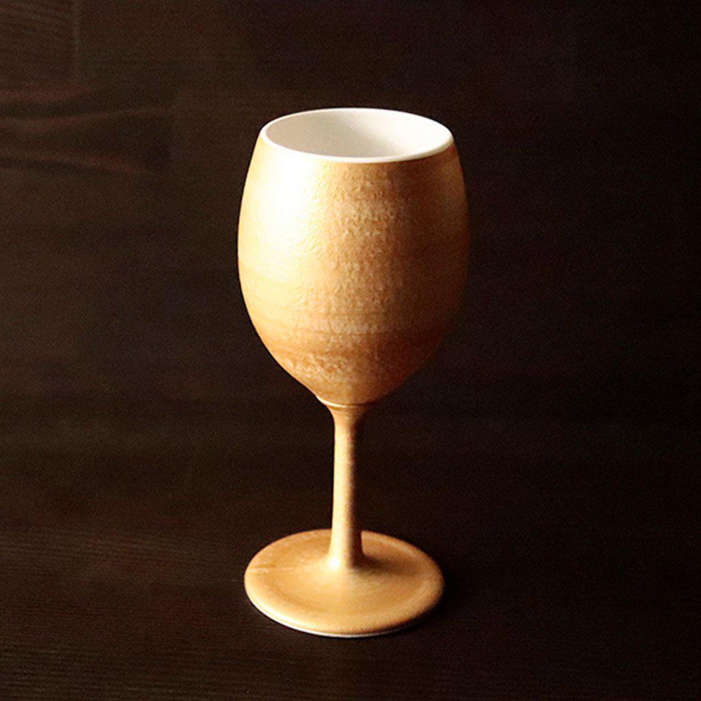 【ワインカップ】Gold Wine 陶Glass (Slim) | 美濃焼 | 丸モ高木陶器