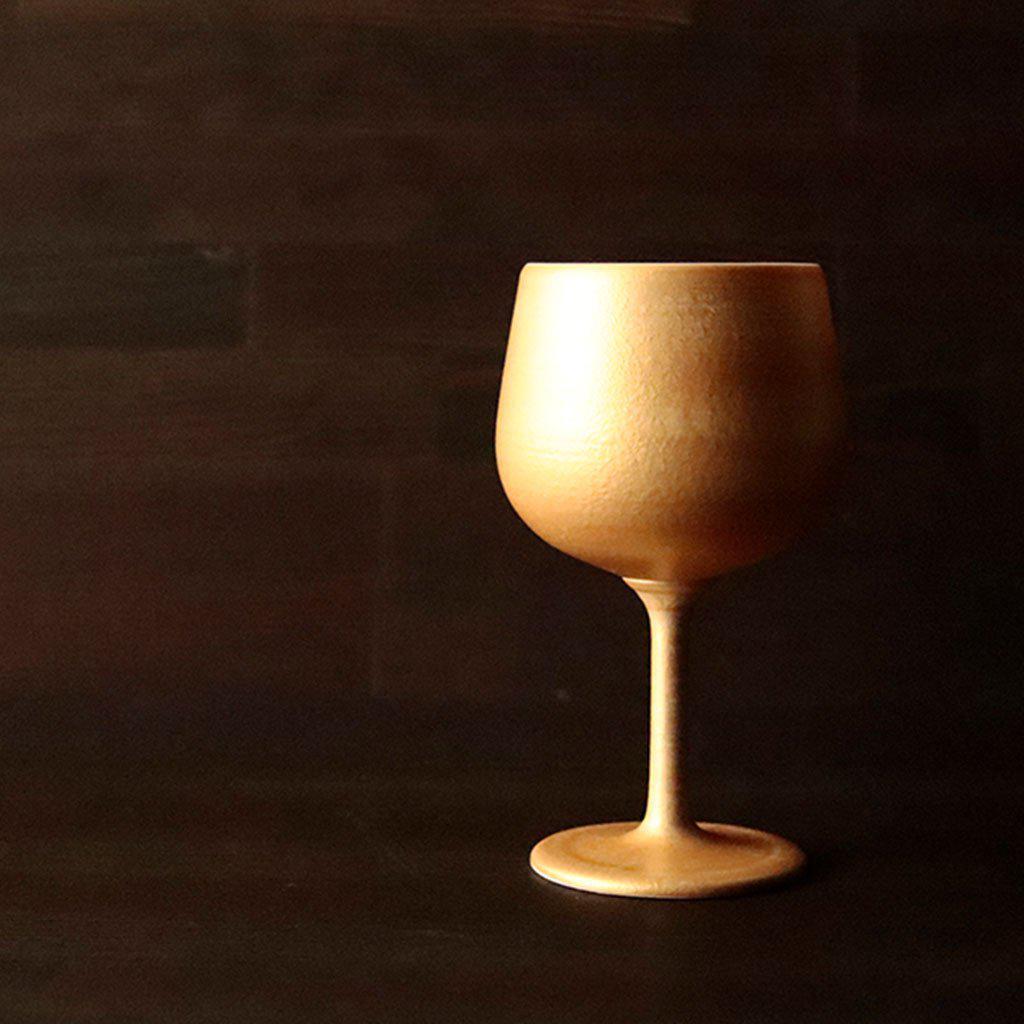 【ワインカップ】Gold Wine 陶Glass | 美濃焼 | 丸モ高木陶器