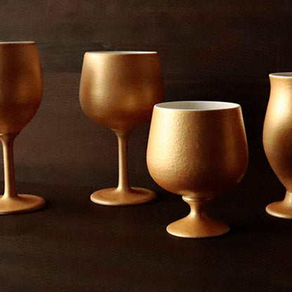 【ワインカップ】Gold Wine 陶Glass | 美濃焼 | 丸モ高木陶器