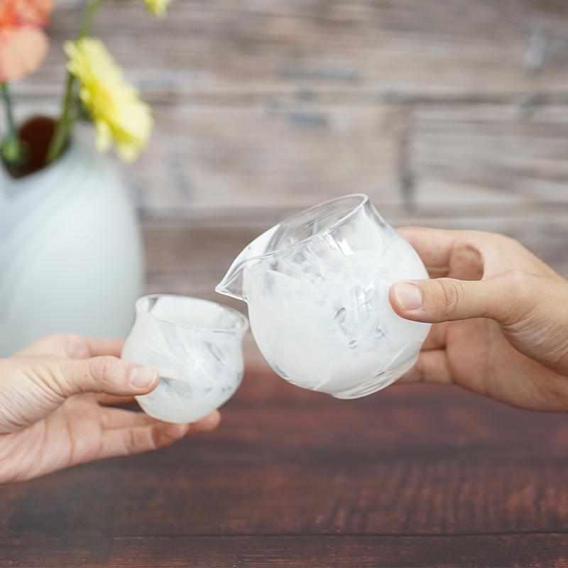 【吹きガラス】Izumo 酒器3点セット Cocochi