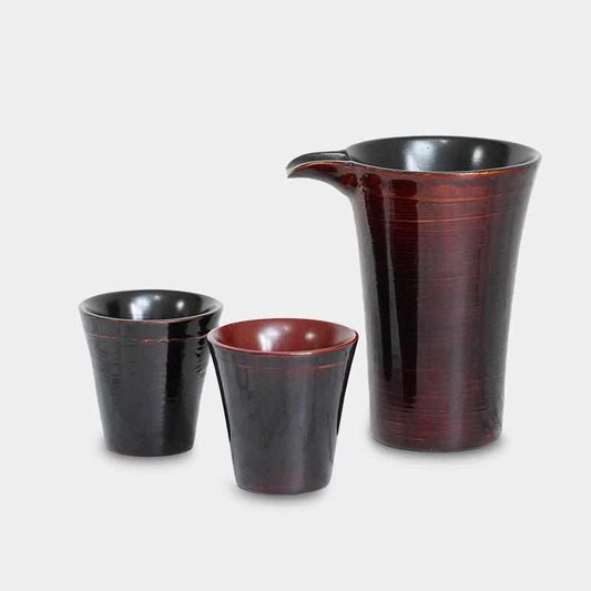 【酒器】3点セット千筋 内曙 | 八雲塗