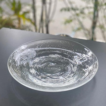 【吹きガラス】SUN GLASS STUDIO KYOTO 金銀舞 皿 2個セット
