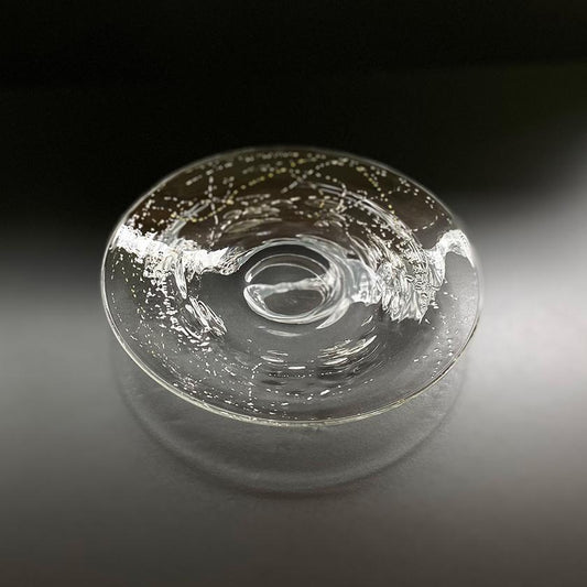 【吹きガラス】SUN GLASS STUDIO KYOTO 金銀舞 小皿