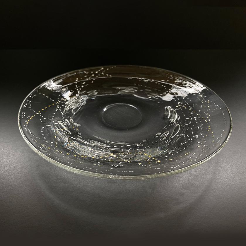 【吹きガラス】SUN GLASS STUDIO KYOTO 金銀舞 小皿