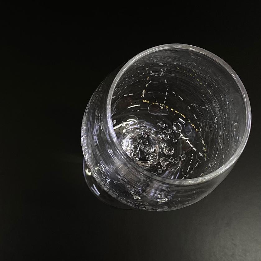 【吹きガラス】SUN GLASS STUDIO KYOTO 金銀舞 ワイングラス