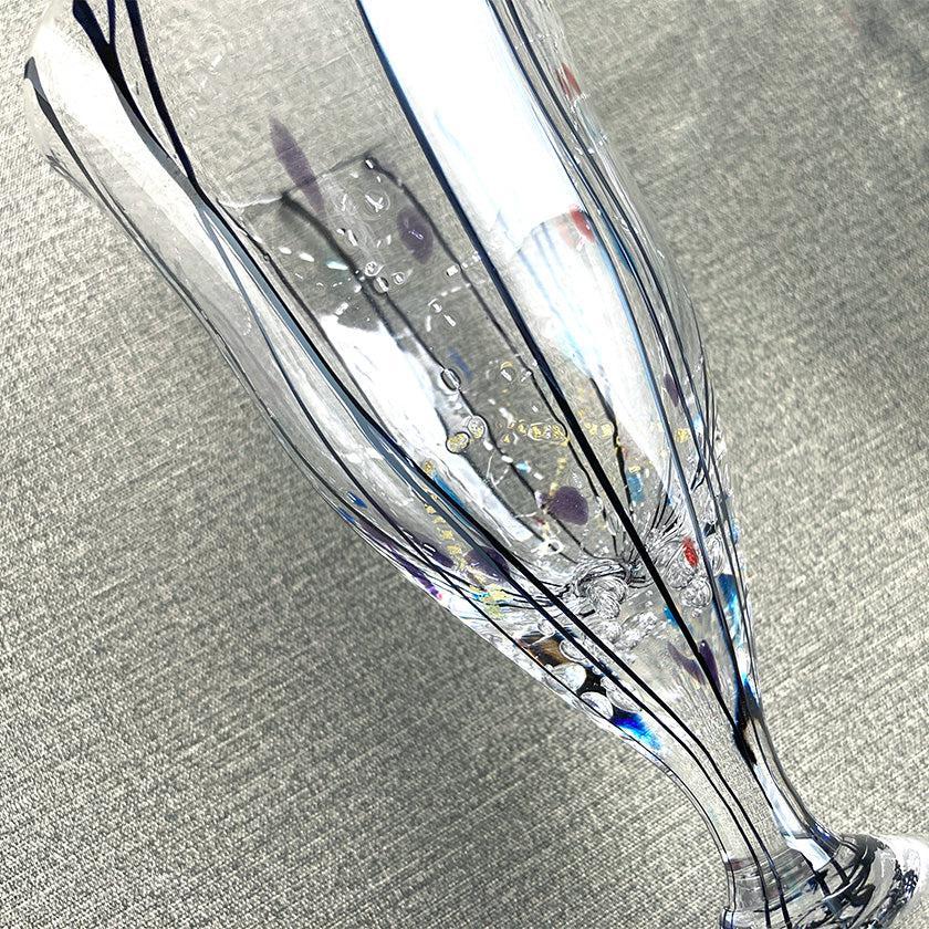 【吹きガラス】SUN GLASS STUDIO KYOTO 玄 ワイン グラス