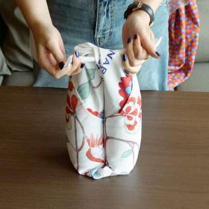 【風呂敷】ケモノデ 大判 白 | 京友禅