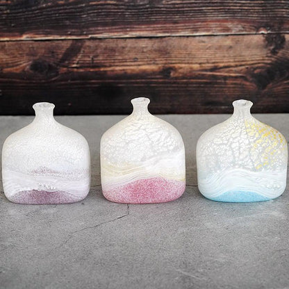 【吹きガラス】SUN GLASS STUDIO KYOTO 薫風 花器 パープル