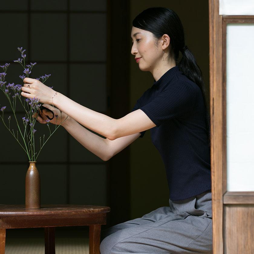 【ピアス】こころ シルバー (925) 片耳 | ひらがなアクセサリー | SAORI KUNIHIRO