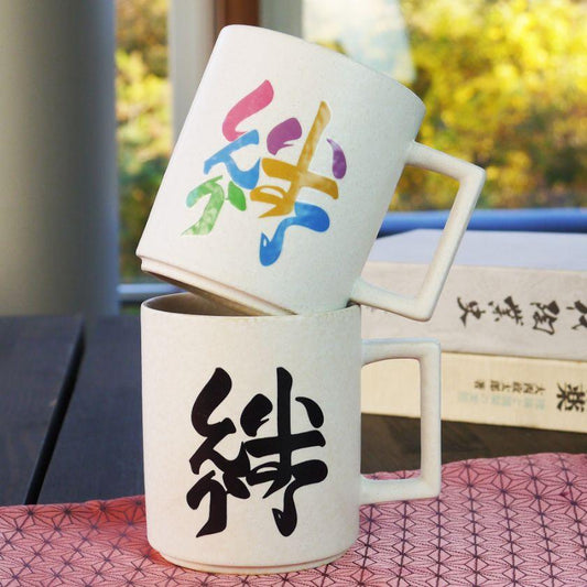 【マグカップ】温感変化 絆 チタン白マット | 美濃焼 | 丸モ高木陶器