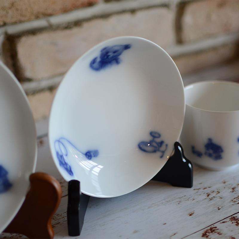 【磁器】大倉陶園 マイリトルベア3点セット(プレート、マグカップ、フルーツ皿)