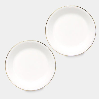 【磁器】大倉陶園 ゴールドライン 11cm小皿 ペアセット