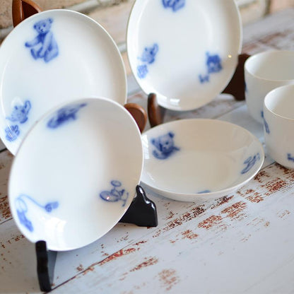 【磁器】大倉陶園 マイリトルベア6点セット(プレート、マグカップ、フルーツ皿各2点)