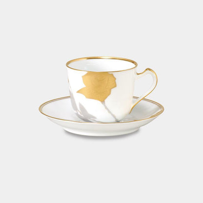【磁器】大倉陶園 金蝕バラ コーヒーカップ&ソーサー