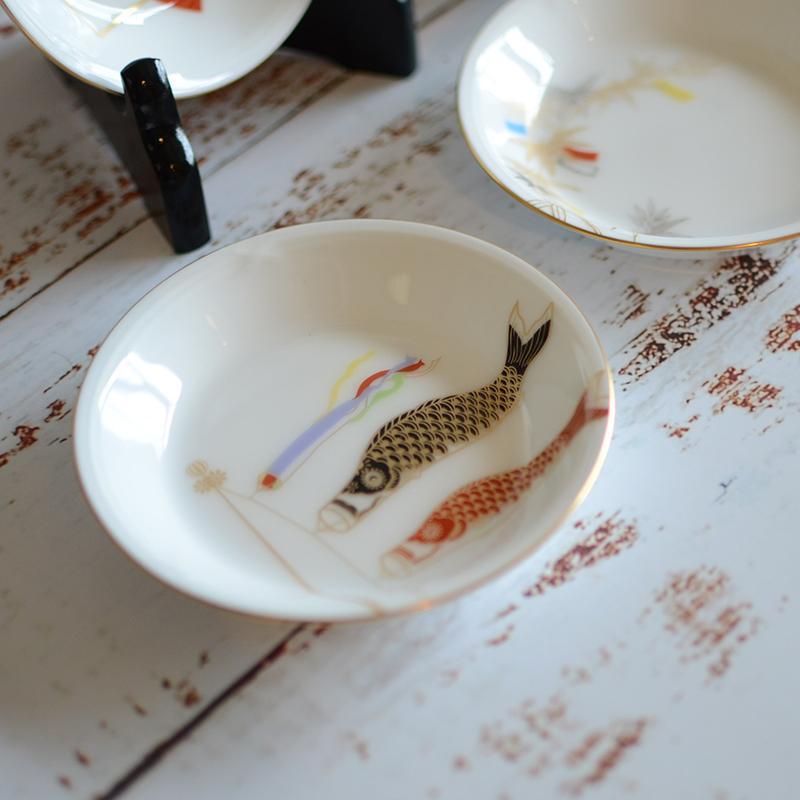 【磁器】大倉陶園 五歳時記シリーズ 11cm小皿絵替り(5枚揃)