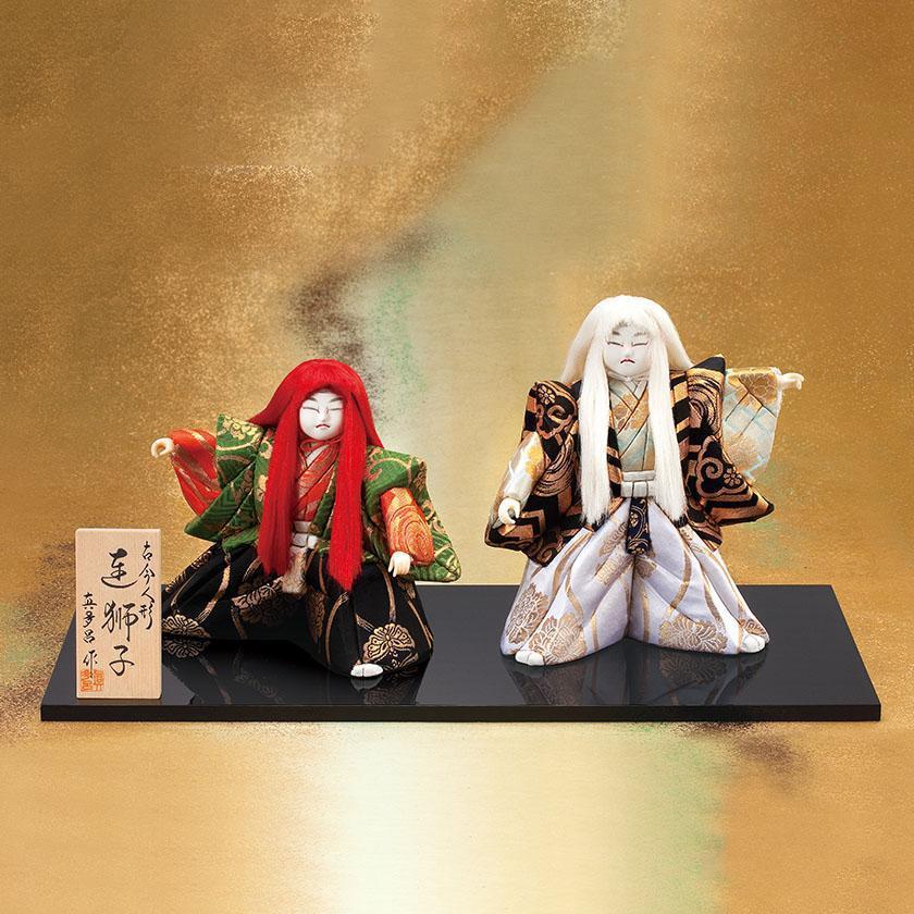 【木目込み人形】真多呂人形 連獅子(大)