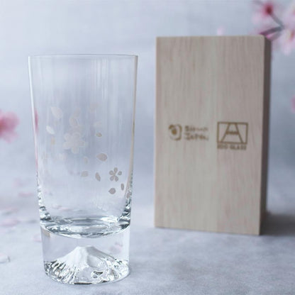 【タンブラー】冷感桜舞富士山 | 美濃焼 | 丸モ高木陶器