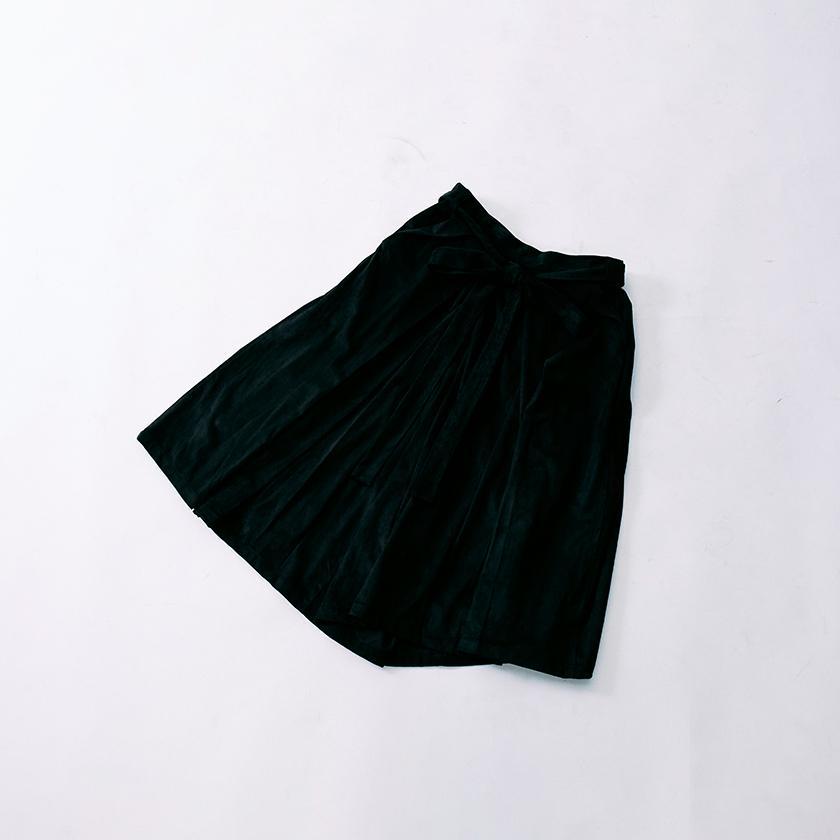 【ワイドパンツ袴】Black (スエード) | 着物 | VEDUTA