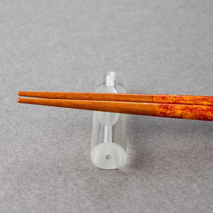 【箸】 彩筆 (紅葉) 箸置付 (22.5cm) |筆描き
