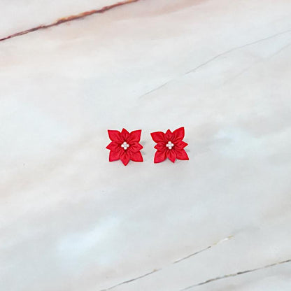 【アクセサリー】スカーレット (ブローチ、チェーンブレスレット、ピアス、ペンダント 4点セット ) | つまみ細工