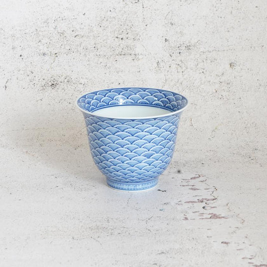 【湯呑み】そり仙茶 (1ヶ) 平戸青海波 | 三川内焼 | 平戸松山窯