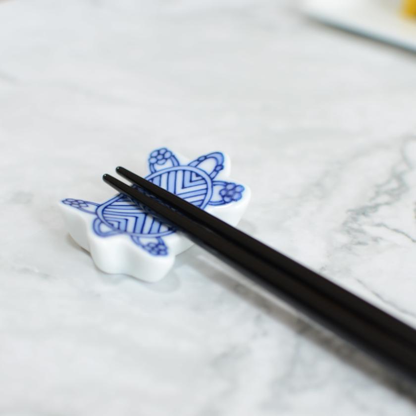 【輪島うるし箸 】橋本幸作漆器店 手描き蒔絵箸 富士桜 黒 (1膳, 名入れ可)