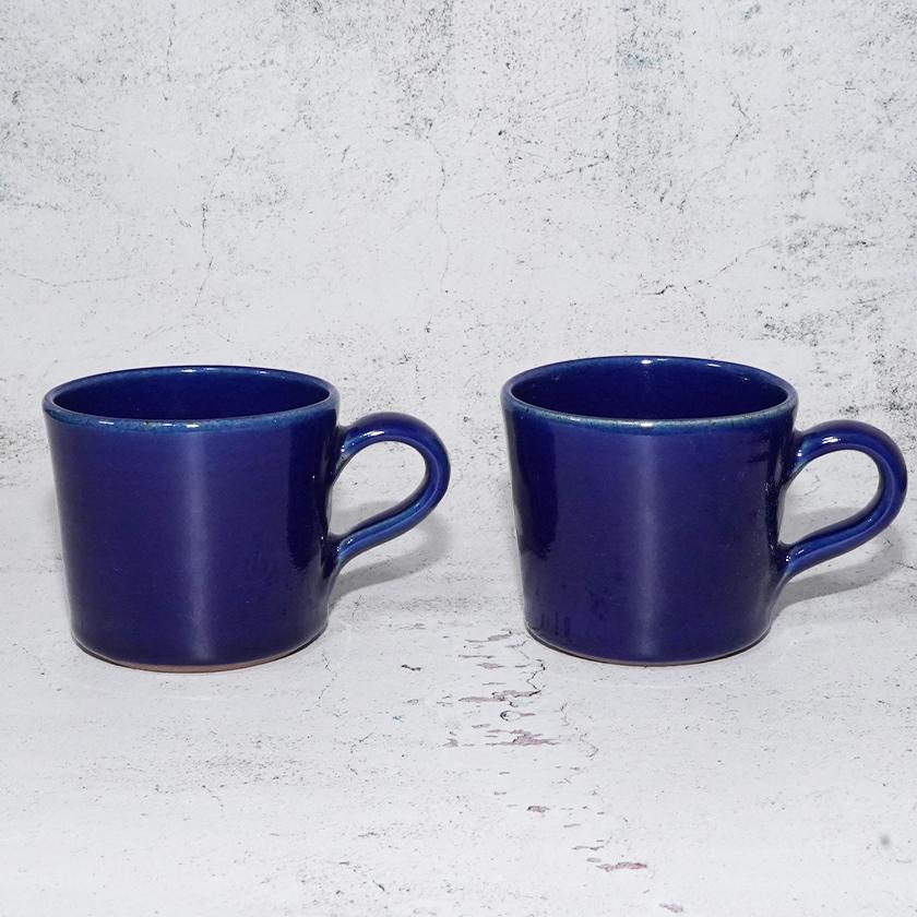 【大谷焼】森陶器 マグカップ 2ヶセット 藍