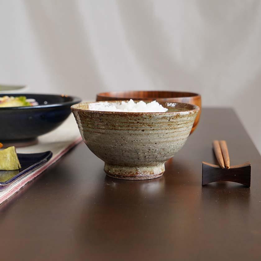 【大谷焼】佳実窯 茶碗 (小) 刷毛目