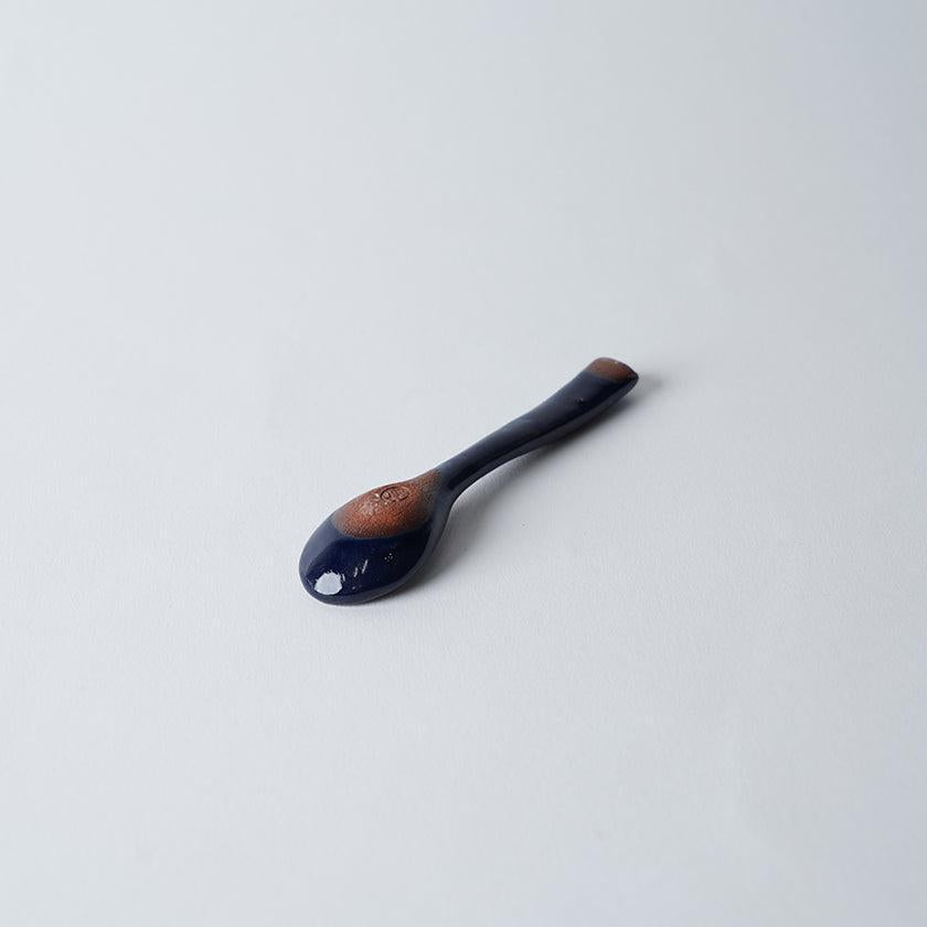 【皿2点セット】藍‐indigo- (フリーボウル (S), スプーン) | 大谷焼 | 大西陶器