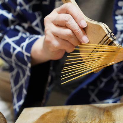 【扇子】女持 箔 金桃 本煤竹 | 江戸扇子|雲錦堂 深津扇子店