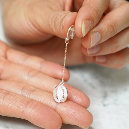 【ピアス】Cherry blossam drop (S) | 銀細工 | CHECOS
