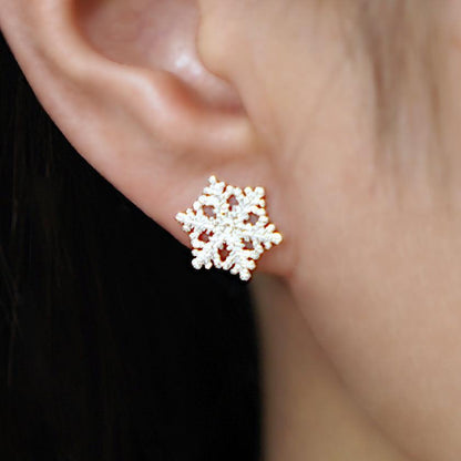 【ピアス】Snowflake | 銀細工 | CHECOS