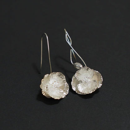 【ピアス】Shirley poppy (L) | 銀細工 | CHECOS