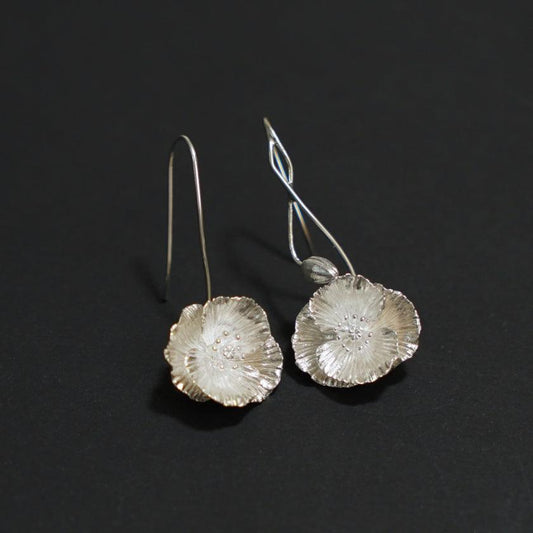 【ピアス】Shirley poppy (L) | 銀細工 | CHECOS