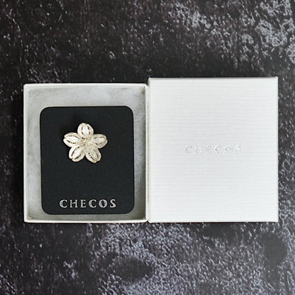 【ピアス】Cherry blossam drop | 銀細工 | CHECOS