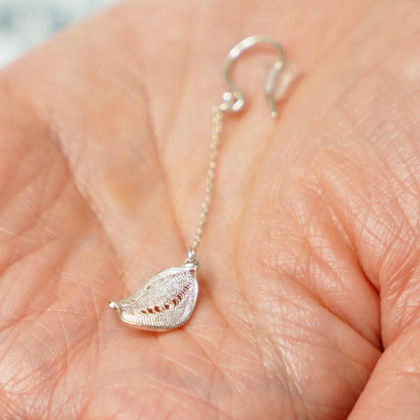 【ピアス】Cherry blossam drop (S) | 銀細工 | CHECOS