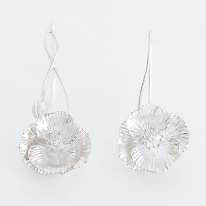 【ピアス】Shirley poppy (L) | 銀細工 | CHECOS