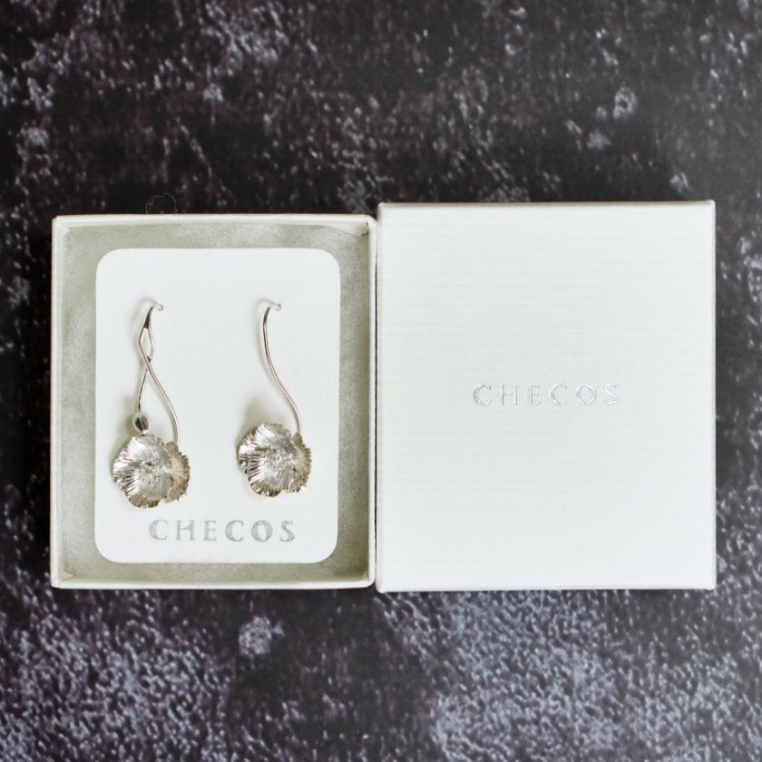 【ピアス】Shirley poppy (L) | 銀細工 | CHECOS