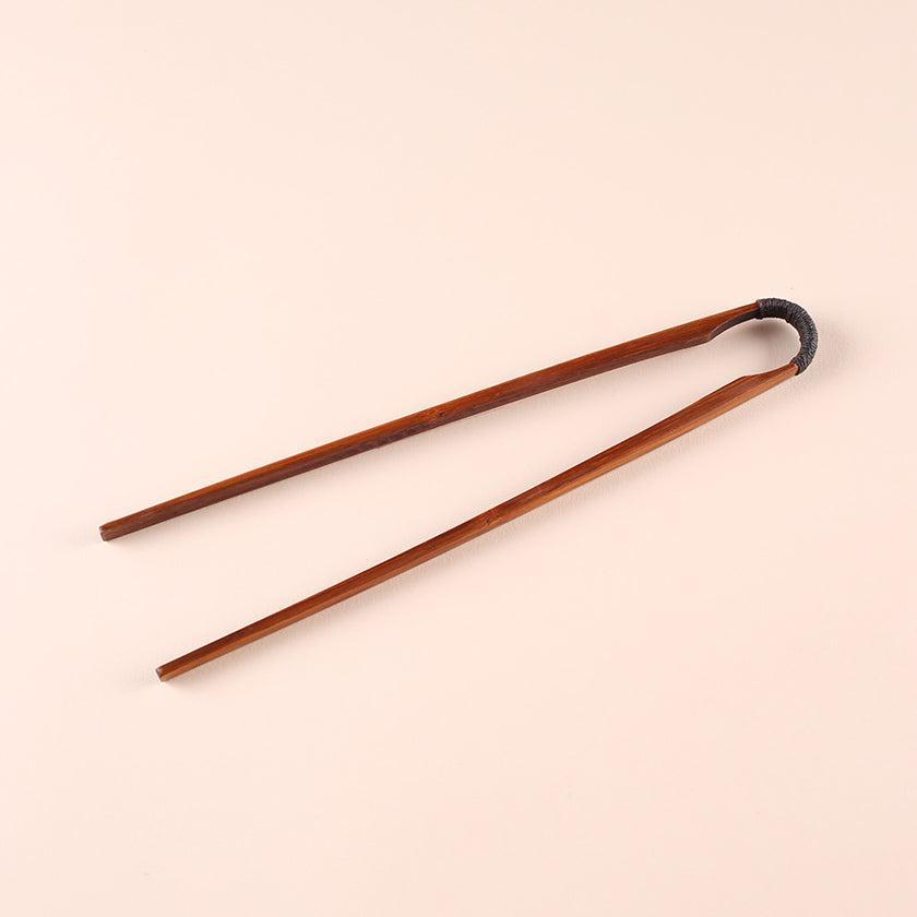 【トング】古代箸 拭漆 24cm | 若狭の塗箸 | 箸蔵まつかん