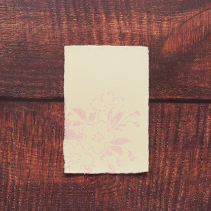 【はがき】桜 桜色 無地 (1枚)|唐紙