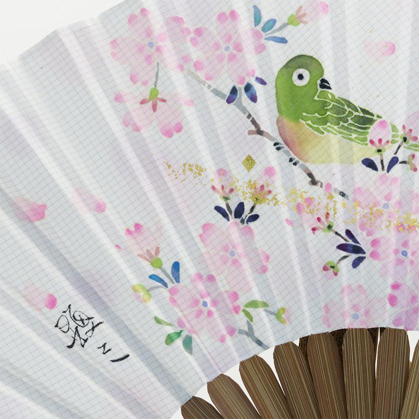 【扇子】 めじろ (男女兼用) | 加賀友禅