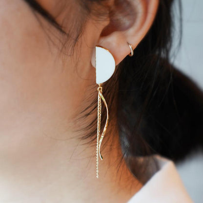 【ピアス】半月 | 有田焼 | 6.kiln